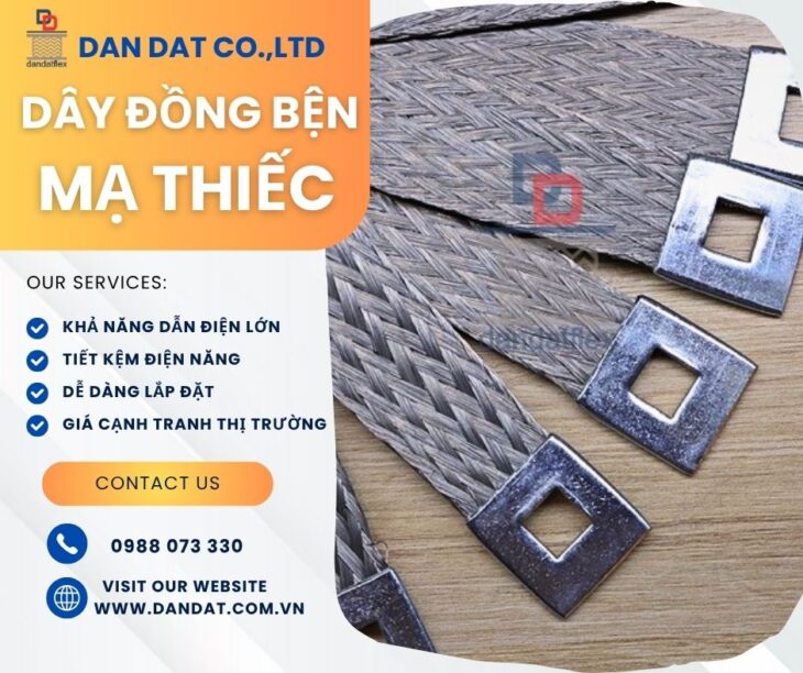 Dây đồng bện/ Dây tiếp địa thang máng cáp/ Thanh cái mềm máy biến áp/ Khớp nối đồng bện mềm