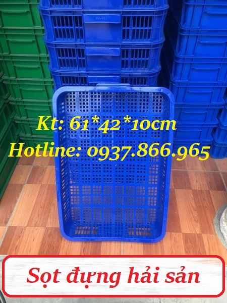 Rổ nhựa công nghiệp giá tốt, sọt nhựa rỗng, khay nhựa cao 10, khay nhựa hở tại Hà Nội