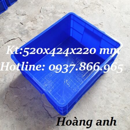 Thùng nhựa dùng xưởng kim khí, thùng đặc b8, khay nhựa b8 kèm nắp