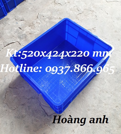 Thùng nhựa dùng xưởng kim khí, thùng đặc b8, khay nhựa b8 kèm nắp