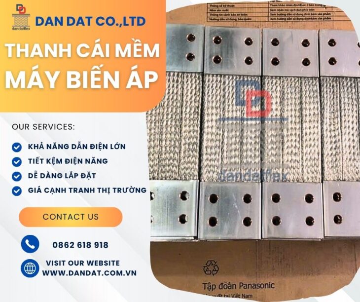 Dây đồng bện/ Dây tiếp địa thang máng cáp/ Thanh cái mềm máy biến áp/ Khớp nối đồng bện mềm