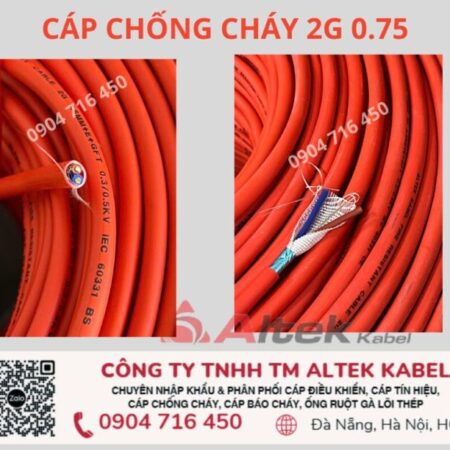 Cáp báo cháy 2×0.75 chống cháy chống nhiễu ALTEK KABEL giá tốt nhất