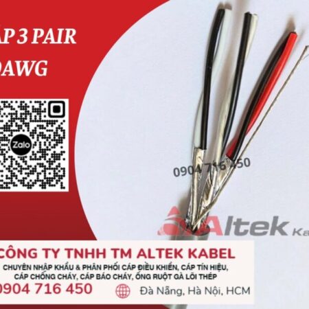 Cáp tín hiệu 3 pair 20awg Altek Kabel Hồ Chí Minh, Hà Nội, Đà Nẵng