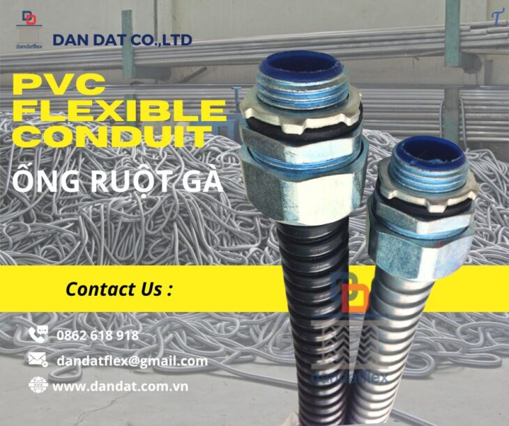 Ống ruột gà/ Ống ruột gà bọc nhựa PVC/ Ống ruột gà lõi thép bọc nhựa/ Ống luồn dây điện
