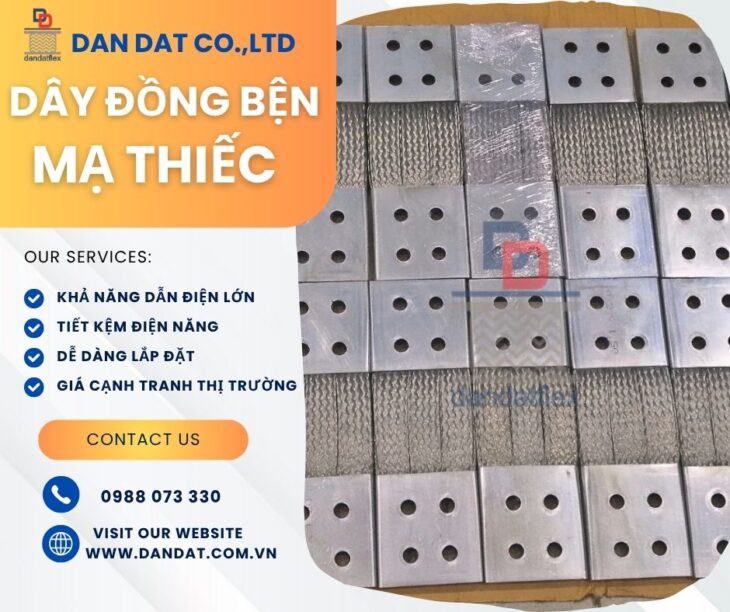 Dây đồng bện/ Dây tiếp địa thang máng cáp/ Thanh cái mềm máy biến áp/ Khớp nối đồng bện mềm