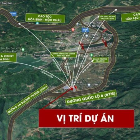 Mở bán đợt 1 đất nền TP Hòa Bình. Giá từ 19tr/m2 có hỗ trợ ngân hàng.