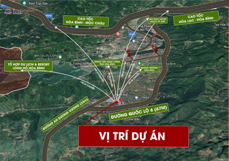 Mở bán đợt 1 đất nền TP Hòa Bình. Giá từ 19tr/m2 có hỗ trợ ngân hàng.