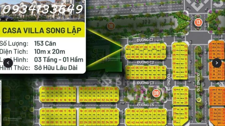 Bán biệt thự đẹp tại Blanca City, 25 tỷ, 135m2, nhiều tiện ích