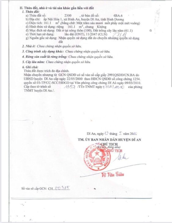 Chính chủ cần bán 2 lô đất sát làng đại học, trung tâm Dĩ An
