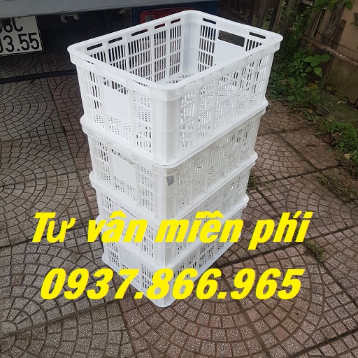 Sọt nhựa nguyên sinh, phân phối sọt nhựa toàn miền bắc, sọt màu trắng nhựa