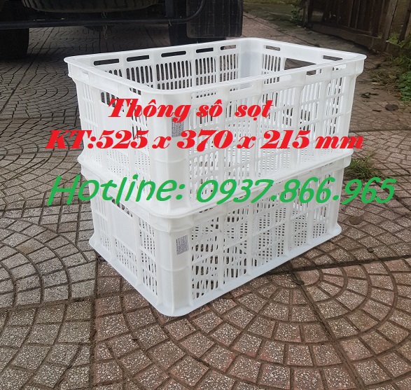 Sọt nhựa nguyên sinh, phân phối sọt nhựa toàn miền bắc, sọt màu trắng nhựa