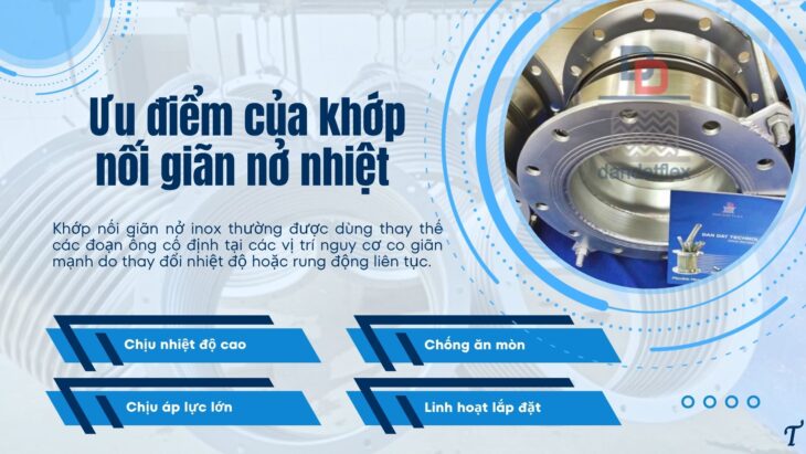 Khớp giãn nở nhiệt inox (Expansion Joint)/ Khớp nối giãn nở chịu nhiệt/ Khớp nối giãn nở inox pasty