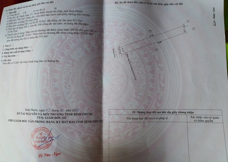 Chính Chủ Bán 1000m2 Đất Mặt Tiền Đường Nhựa Thị Trấn Thanh Bình, Huyện Bù Đốp, Bình Phước.
