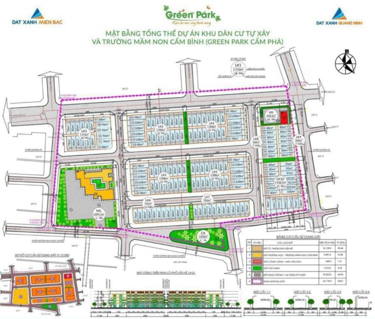 Chính chủ gia đình cần bán mảnh đất dự án Green park DT 80m2 tại Cẩm Phả