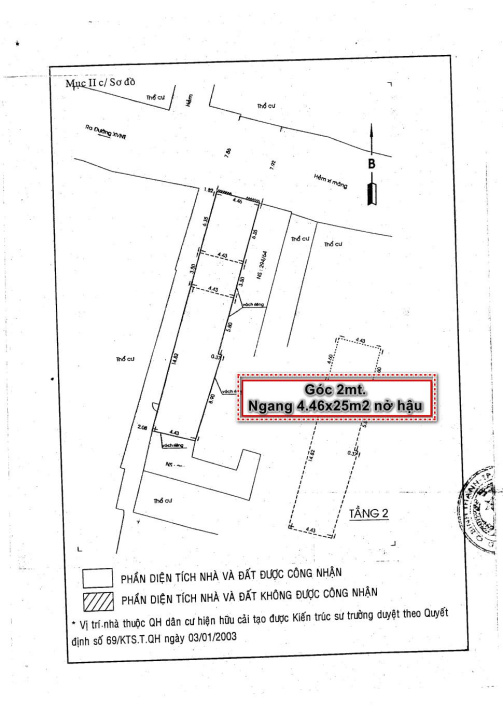 Nhà cũ HXH 294 Xô Viết Nghệ Tĩnh, Phường 21 Bình thạnh. Diện tích 4,6x25m công nhận 110m2 giá 21 tỷ