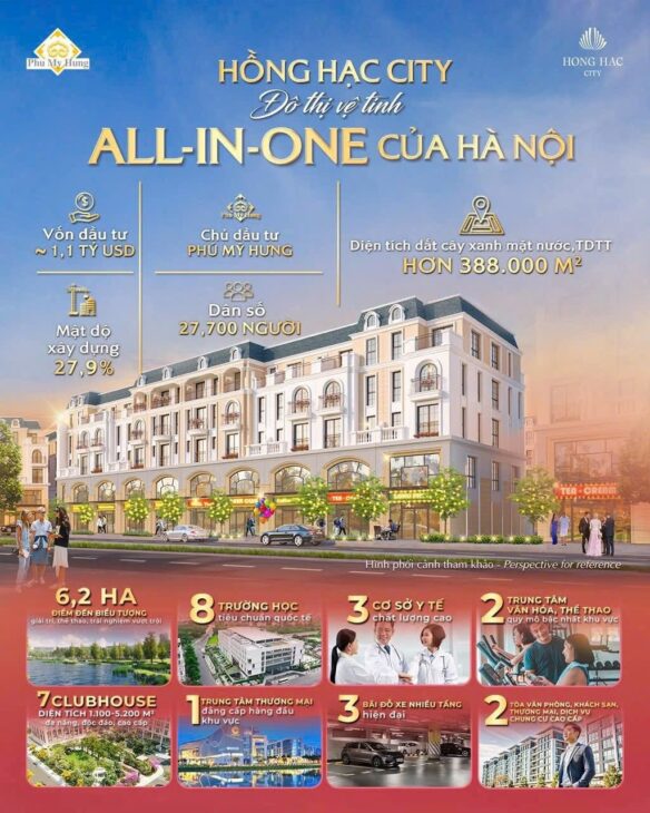 HỒNG HẠC CITY – BÁN SHOPHOUSE, NHÀ PHỐ, BIỆT THỰ. BẢNG GIÁ VÀ ƯU ĐÃI TRỰC TIẾP CĐT