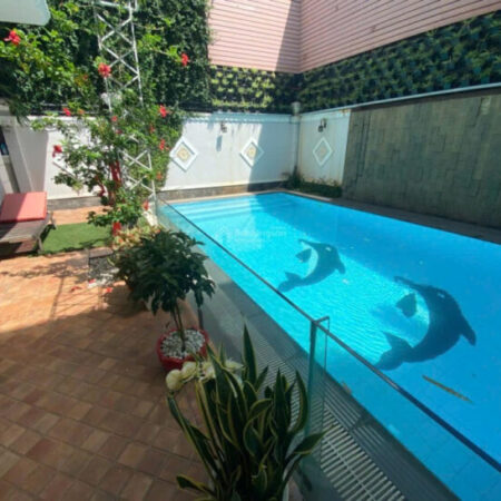 BÁN BIỆT THỰ HẦM + 2 TẦNG – 200m² – Nguyễn Văn Hưởng, Thảo Điền, TP. Thủ Đức – GIÁ 43 TỶ