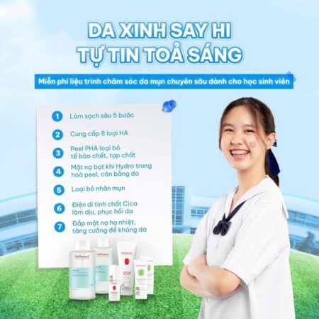 Miễn phí trải nghiệm liệu trình chăm sóc da mụn cho Học sinh – Sinh viên