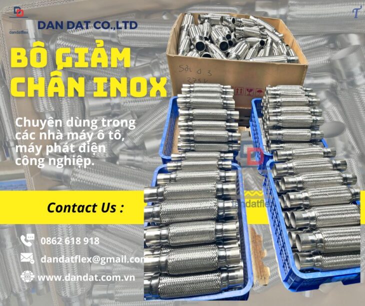 Bô chống rung/Ống mềm chống rung động cơ/ Ống bô xả máy phát điện/ Khớp nối ống xả mềm
