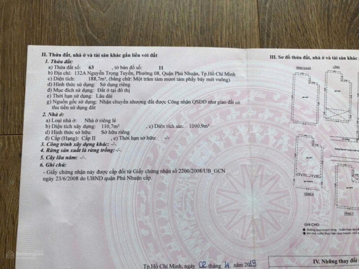 Bán tòa nhà Nguyễn Trọng Tuyển, Phú Nhuận – HĐ thuê 350tr/tháng, 188m², 130 tỷ TL