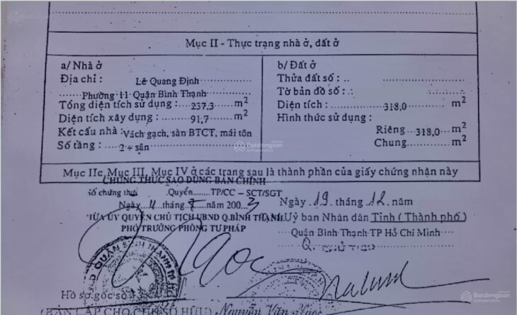 Bán nhà có sân rộng HXH Lê Quang Định, Phường 11, Bình thạnh. Dtkv 316m2, Giá chỉ 21.2 tỷ