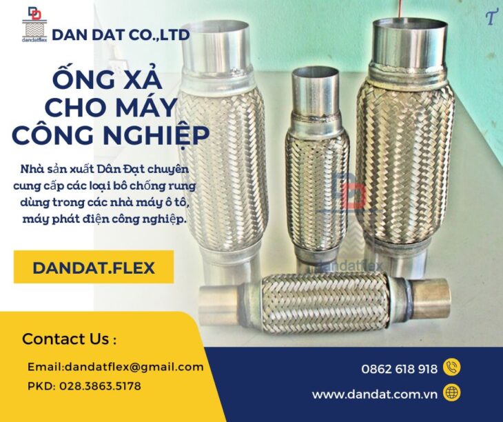 Bô chống rung/Ống mềm chống rung động cơ/ Ống bô xả máy phát điện/ Khớp nối ống xả mềm