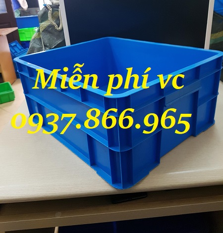 Thùng nhựa dùng xưởng kim khí, thùng đặc b8, khay nhựa b8 kèm nắp