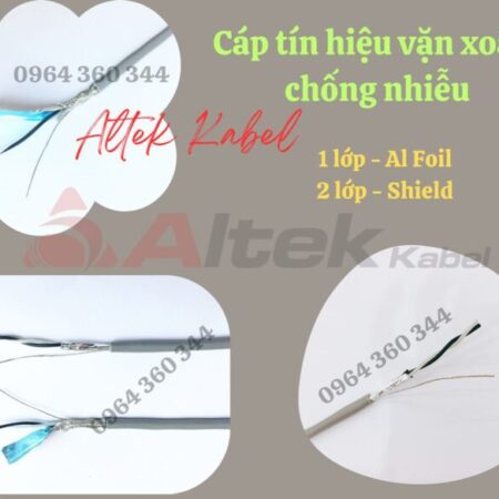Cáp tín hiệu chống nhiễu vặn xoắn 18awg 1pair/2pair/3pair/4pair