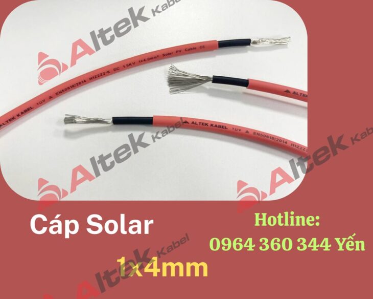 Cáp điện solar 4mm – Cáp điện mặt trời Altek Kabel
