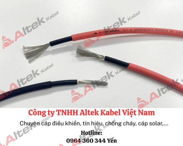 Cáp điện solar 4mm – Cáp điện mặt trời Altek Kabel