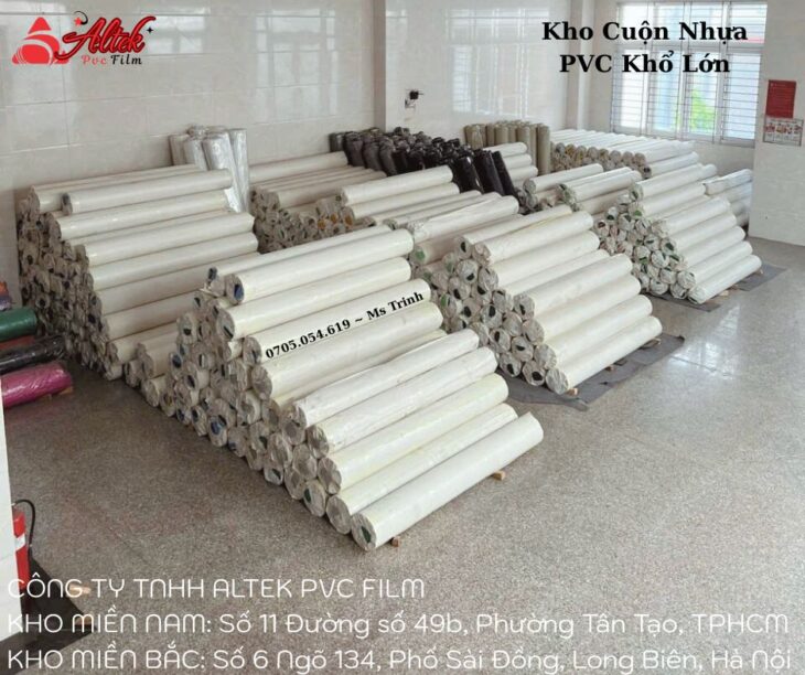 Kho phân phối cuộn nhựa pvc giá bán sỉ giá thương mại
