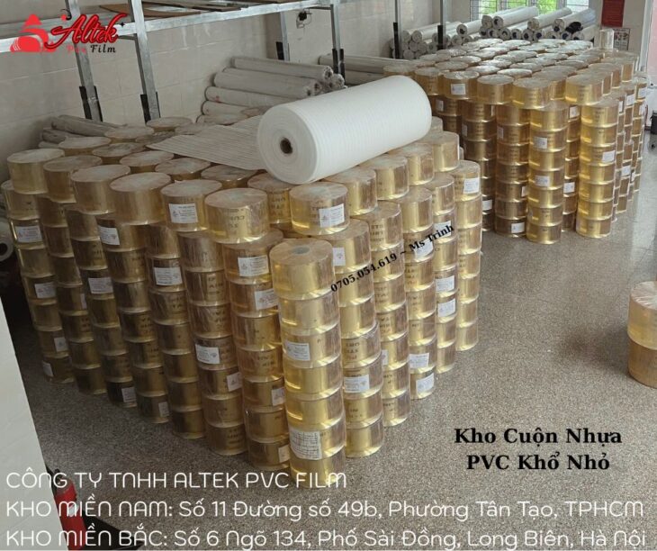 Kho phân phối cuộn nhựa pvc giá bán sỉ giá thương mại