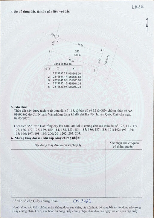 Bán đất nền Láng Hòa Lạc 100m2 giá 2.9 tỷ – đối diện Vin Trường Y, khu dân cư sầm uất Nguyễn Hùng