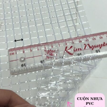Cuộn nhựa pvc giá bao nhiêu? Lưới 10mm sợi polyester