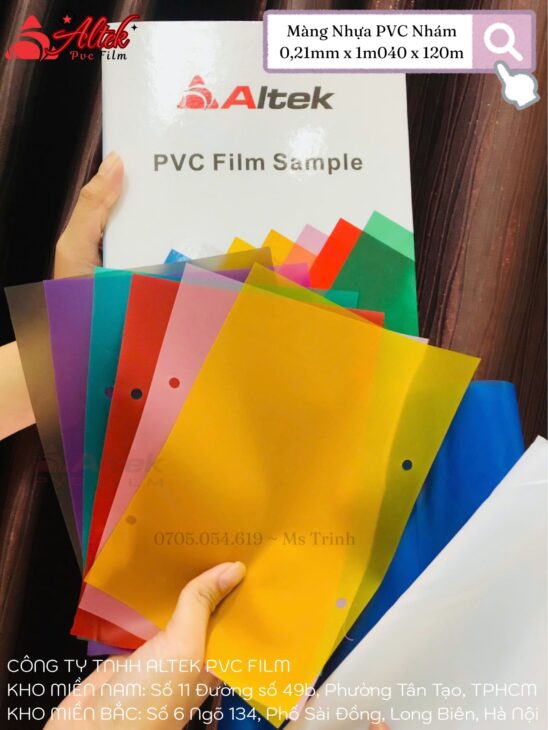 Tổng hợp màng nhựa pvc bên nhà Altek, cuộn nhựa pvc giá sỉ