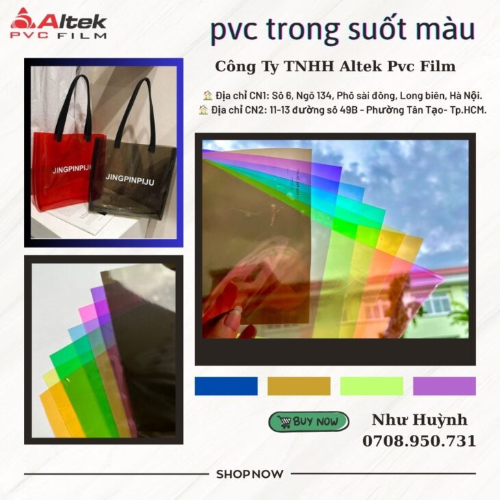 màng nhựa pvc trong suốt hải phòng – nhựa màu