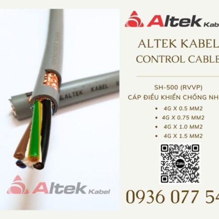 DÂY CÁP CHỐNG NHIỄU CHO HỆ THỐNG CÔNG NGHIỆP ALTEK KABEL – SH-500 (RVVP) 4G 0.5 MM2