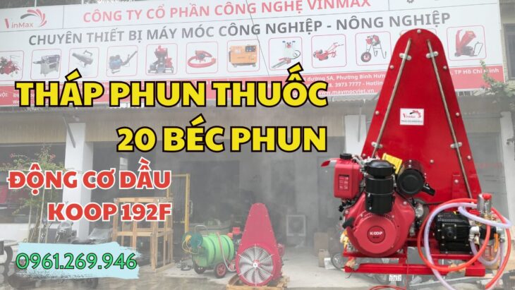 Máy phun sương, phun thuốc dạng tháp 20 béc 13HP Koop KPS13