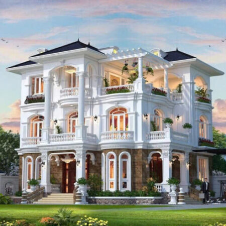BÁN BIỆT THỰ TRUNG KÍNH, CẦU GIẤY – 246M² x 4T – MT 11.5M – Ô TÔ QUA NHÀ – GẦN PHỐ