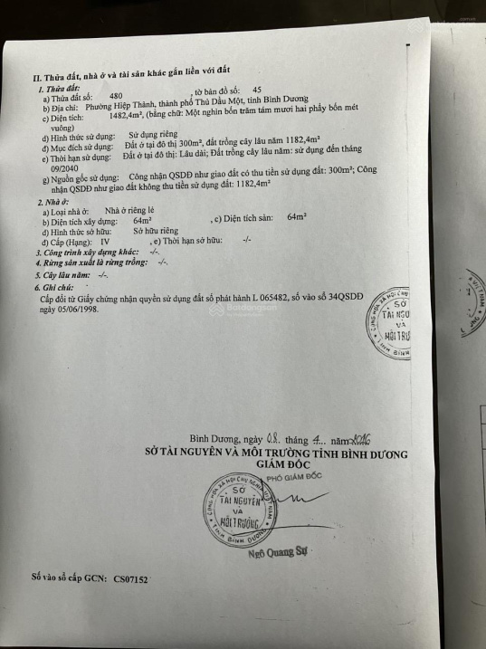 Bán đất xây biệt thự sân vườn cực đẹp hẻm đường Phạm Ngũ Lão P. Hiệp Thành, 1.482m2(36×41) tc 300m2