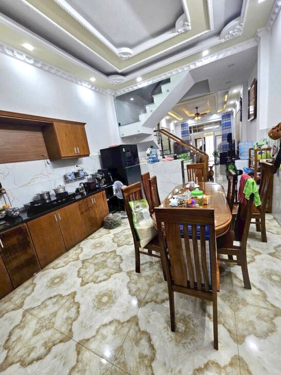 Cực Hiếm! Nhà 4 Tâng/4pn, HẺM XE HƠI 75M²– Gần CV Làng Hoa, Lê Văn Thọ Gò Vấp – 7.69 Tỷ TL!