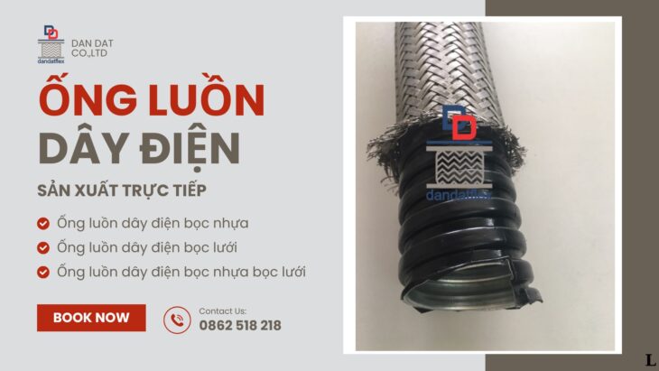 Ống luồn dây điện D32, ống ruột gà lõi thép bọc inox, ống ruột gà lõi thép bọc nhựa pvc D25