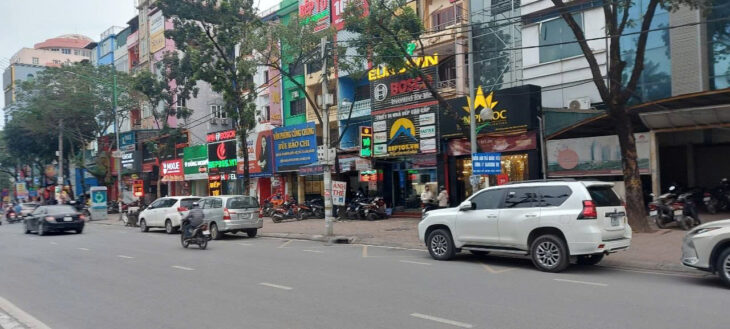 BÁN TÒA NHÀ MẶT PHỐ HOÀNG QUỐC VIỆT – 200M² x 6T THANG MÁY – DT 1.6 TỶ/NĂM – GIÁ 89 TỶ