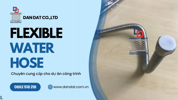 Dây cấp nước inox, dây dẫn nước nóng lạnh, dây mềm cấp nước phi 21, ống nối mềm inox 304