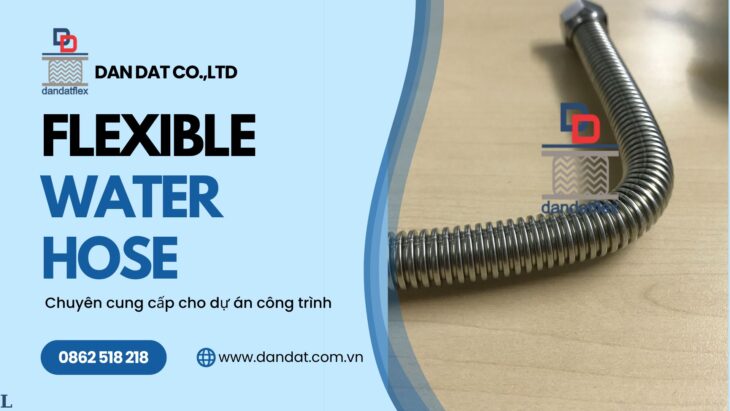 Dây cấp nước inox, dây dẫn nước nóng lạnh, dây mềm cấp nước phi 21, ống nối mềm inox 304