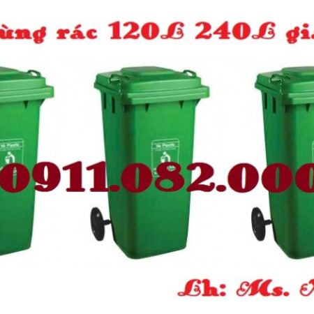 Sản phẩm thùng rác chất lượng giá rẻ uy tín, thùng rác 120l 240l 660l là lựa chọn hàng đầu- lh 0911