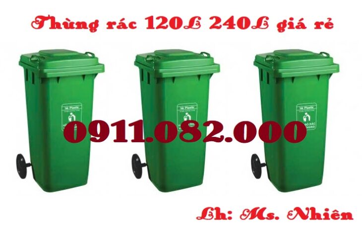 Sản phẩm thùng rác chất lượng giá rẻ uy tín, thùng rác 120l 240l 660l là lựa chọn hàng đầu- lh 0911
