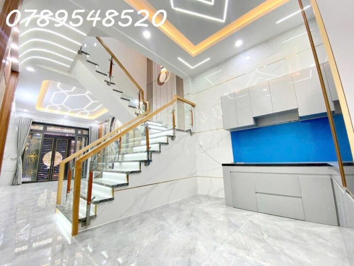 BÁN NHÀ 4 TẦNG MỚI – HẺM XE HƠI THÔNG – GẦN LÊ VĂN QUỚI – GIÁ HƠN 6 TỶ