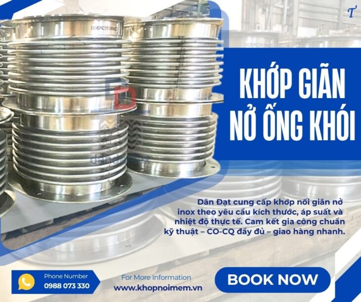 Khớp giãn nở inox/ Khớp nối bù trừ giãn nở/ Bù giãn nở nhiệt inox/ Khớp giãn nở nhiệt hệ hơi
