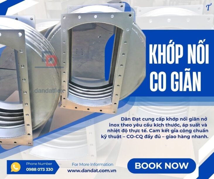 Khớp nối co giãn/ Khớp nối co giãn hơi nóng/ Khớp nối co giãn kim loại chịu nhiệt cao/ Ống co giãn